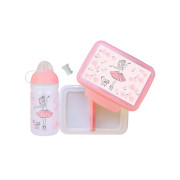 SET Balerína - Zdravá láhev,Zdravá sváča, krytka Flopy