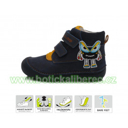 063-879 BARE FEET celoroční kotník. obuv DDstep
